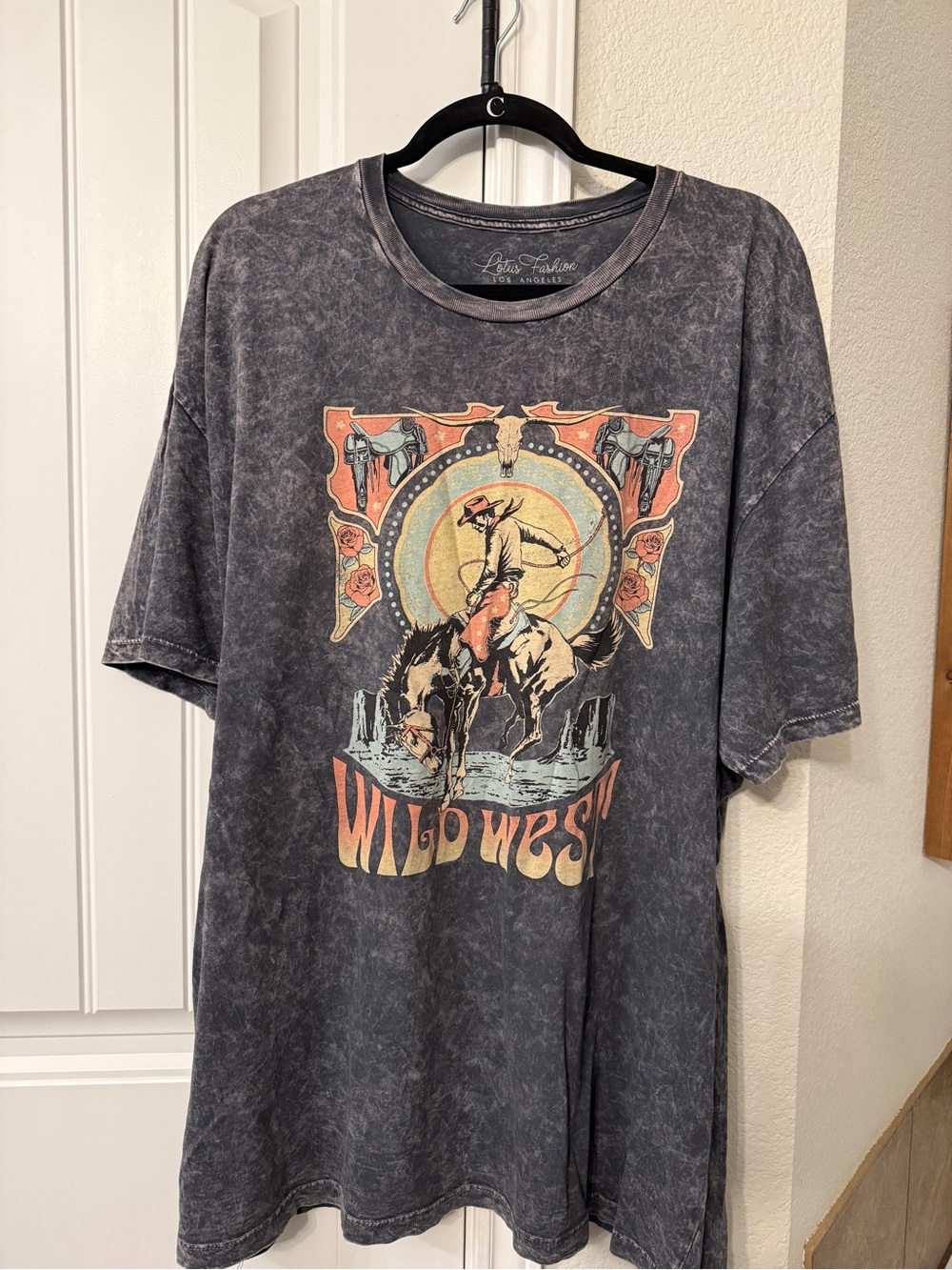 Wild West Graphic Tee - Vintage Black Wash
